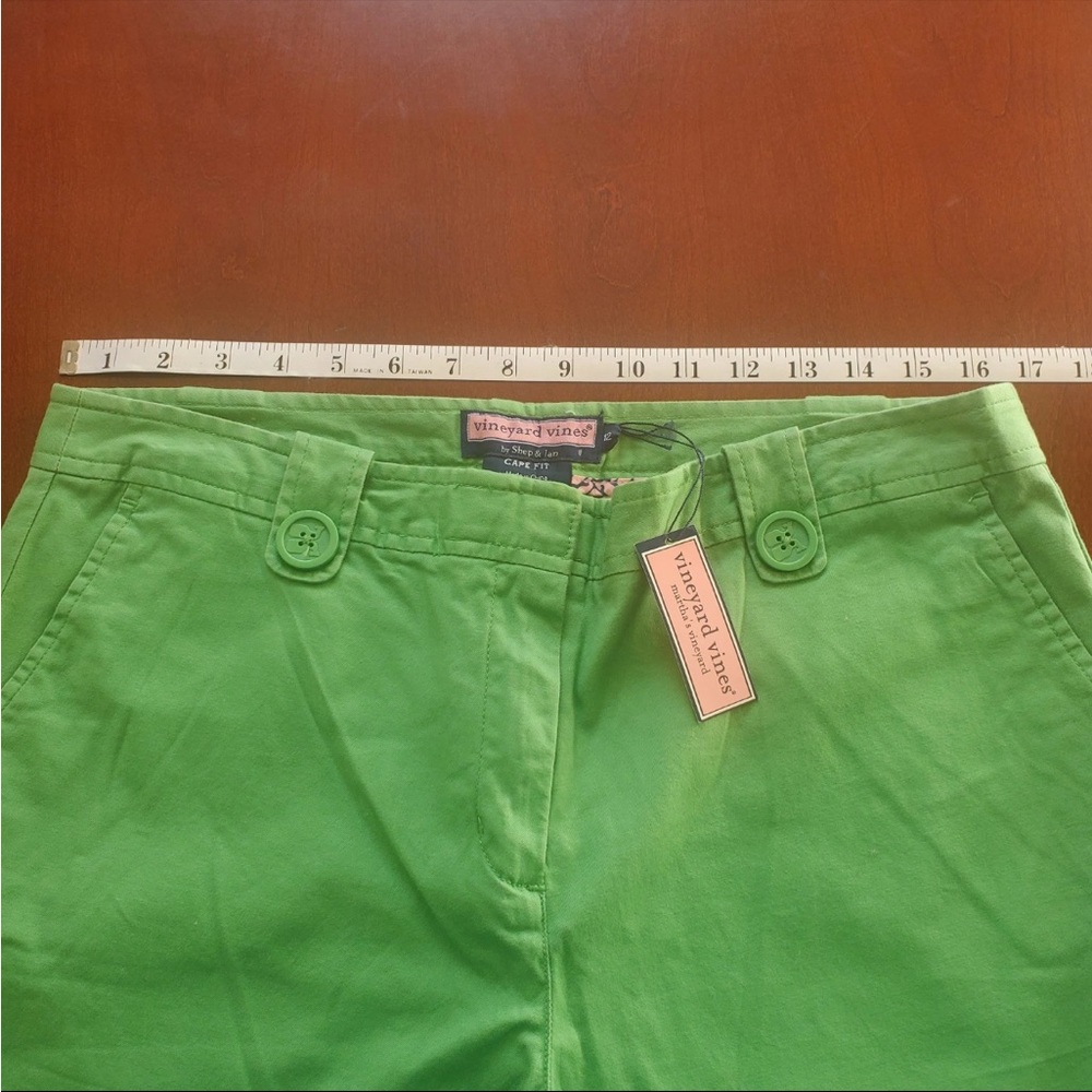 NWT Vineyard Vines Bright Green Women's Straight Leg Pants - Picture 4 of 7